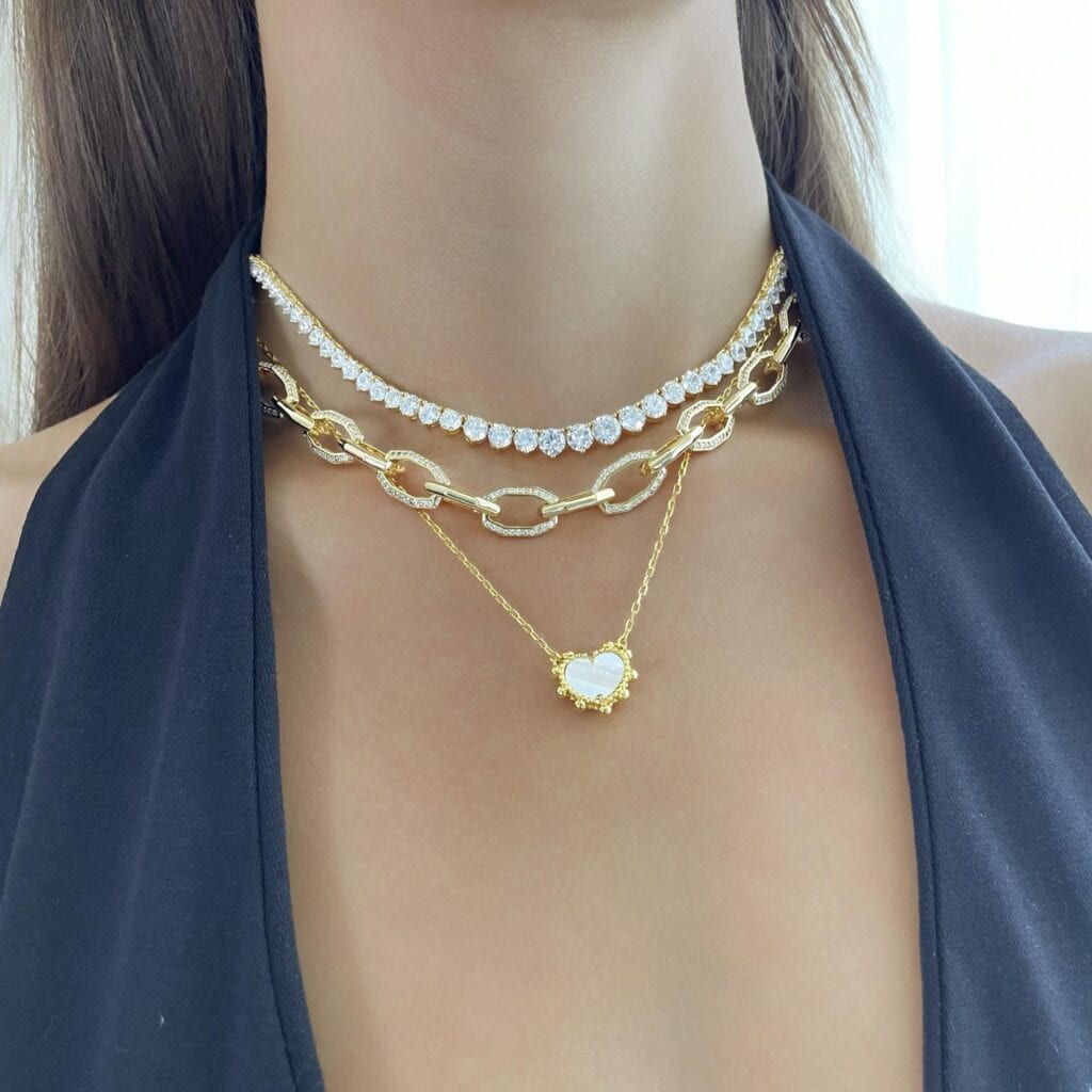 Perfect Harmony Choker Necklace - Golden 
